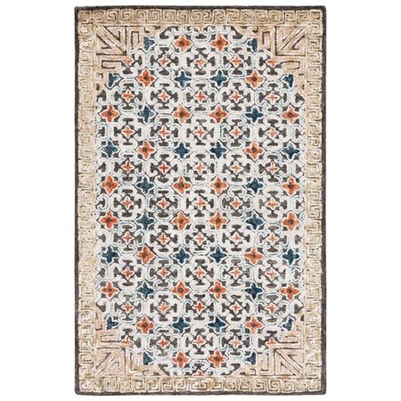 Safavieh Aspen Square Area RugBlue & Taupe 6 x 9 ft. APN294M-6